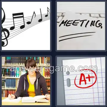 4 Images 1 Mot 4 lettres NOTE