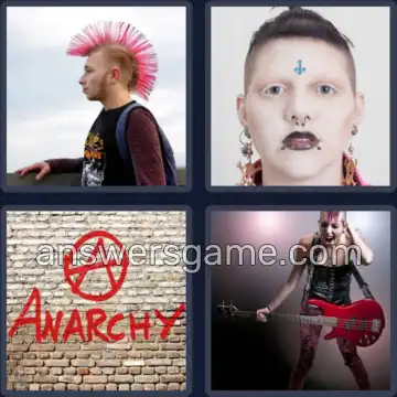 4 Images 1 Mot 4 lettres PUNK