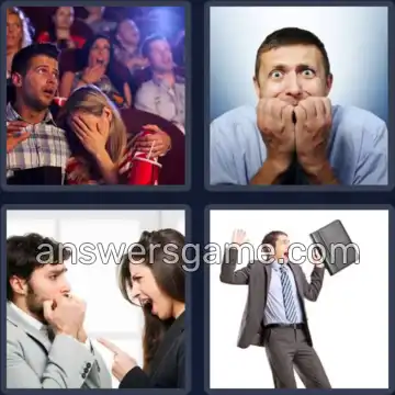 4 Images 1 Mot 4 lettres PEUR