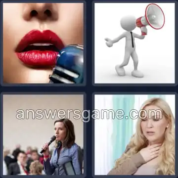 4 Images 1 Mot 4 lettres VOIX