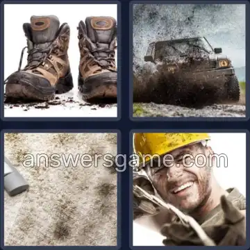 4 Images 1 Mot 4 lettres BOUE