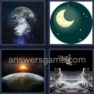 4 Images 1 Mot 4 lettres LUNE