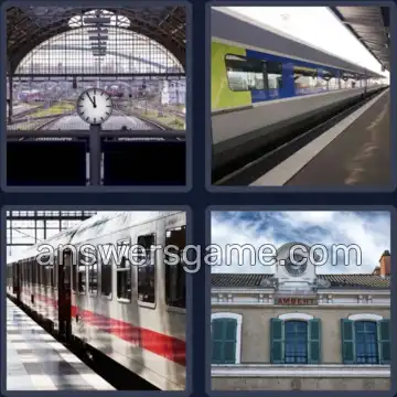 4 Images 1 Mot 4 lettres GARE