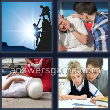 4 Images 1 Mot 4 lettres AIDE