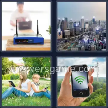 4 Images 1 Mot 4 lettres WIFI