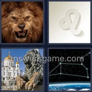 4 Images 1 Mot 4 lettres LION
