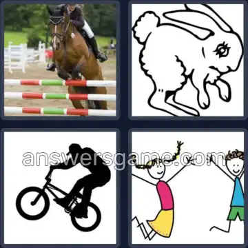 4 Images 1 Mot 4 lettres SAUT