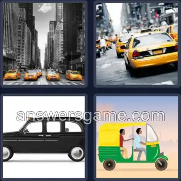 4 Images 1 Mot 4 lettres TAXI