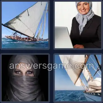 4 Images 1 Mot 5 lettres VOILE