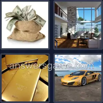 4 Images 1 Mot 5 lettres RICHE