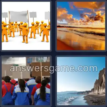 4 Images 1 Mot 5 lettres GREVE