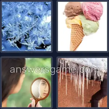 4 Images 1 Mot 5 lettres GLACE