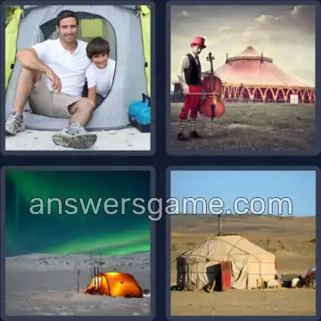 4 Images 1 Mot 5 lettres TENTE