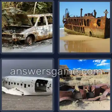 4 Images 1 Mot 5 lettres EPAVE