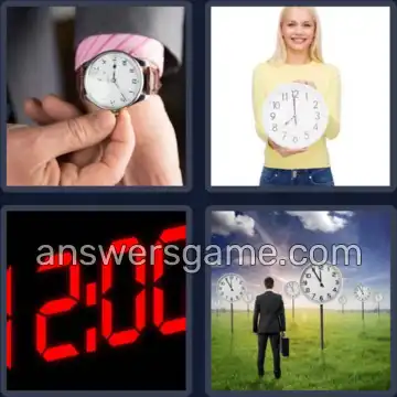 4 Images 1 Mot 5 lettres HEURE