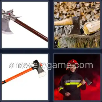4 Images 1 Mot 5 lettres HACHE