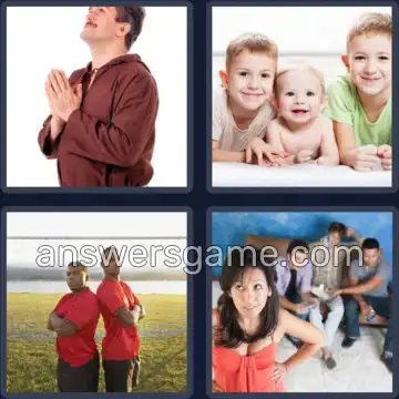 4 Images 1 Mot 5 lettres FRERE