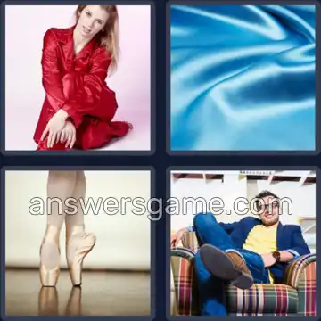 4 Images 1 Mot 5 lettres SATIN