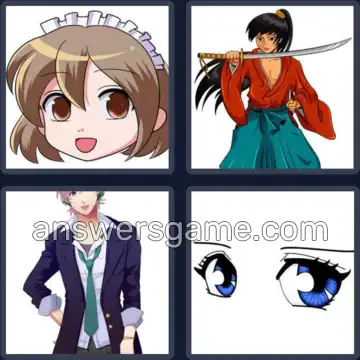 4 Images 1 Mot 5 lettres MANGA