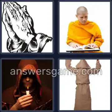 4 Images 1 Mot 5 lettres MOINE