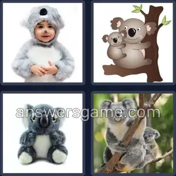 4 Images 1 Mot 5 lettres KOALA