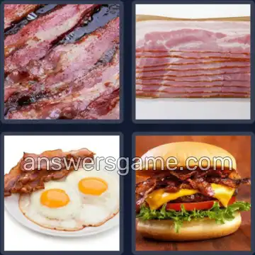4 Images 1 Mot 5 lettres BACON
