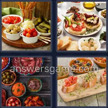4 Images 1 Mot 5 lettres TAPAS