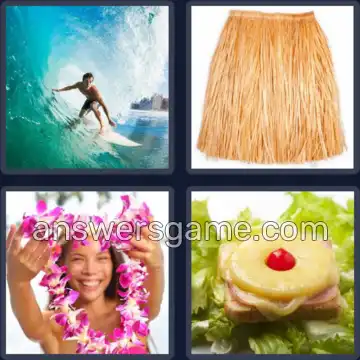 4 Images 1 Mot 5 lettres HAWAI