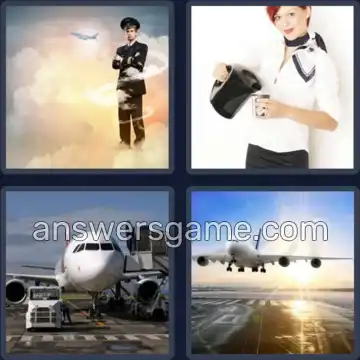 4 Images 1 Mot 5 lettres AVION