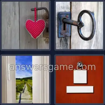 4 Images 1 Mot 5 lettres PORTE