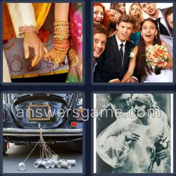 4 Images 1 Mot 5 lettres NOCES