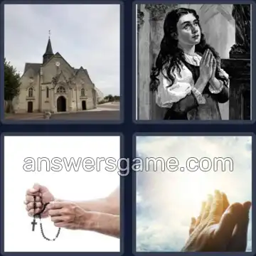 4 Images 1 Mot 5 lettres PRIER