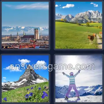 4 Images 1 Mot 5 lettres ALPES