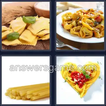 4 Images 1 Mot 5 lettres PATES