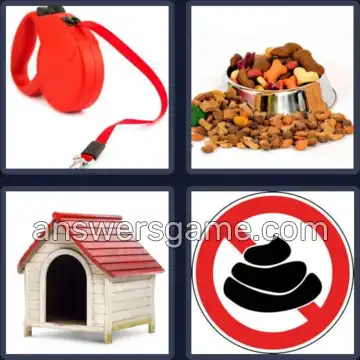 4 Images 1 Mot 5 lettres CHIEN