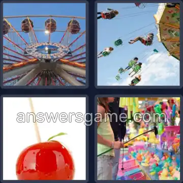 4 Images 1 Mot 5 lettres FOIRE