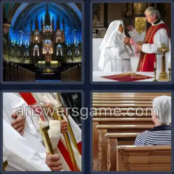 4 Images 1 Mot 5 lettres MESSE