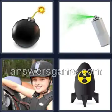 4 Images 1 Mot 5 lettres BOMBE
