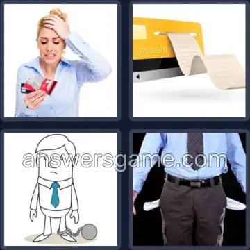4 Images 1 Mot 5 lettres DETTE