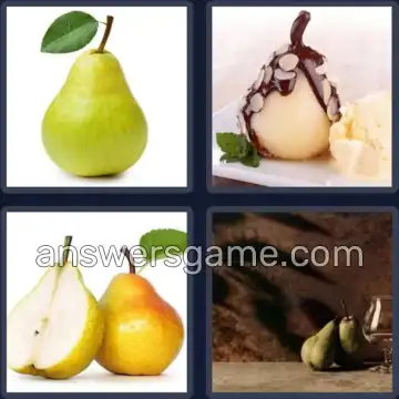 4 Images 1 Mot 5 lettres POIRE