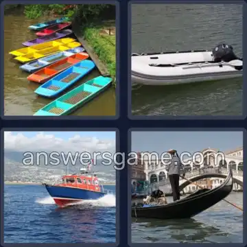 4 Images 1 Mot 5 lettres CANOT