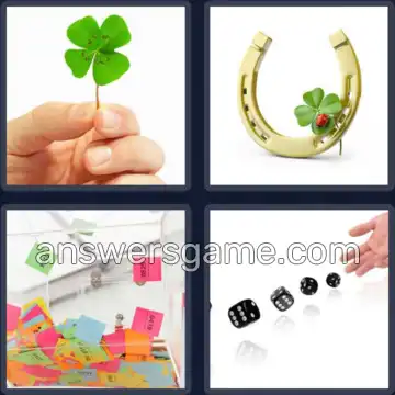 4 Images 1 Mot 6 lettres CHANCE