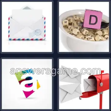 4 Images 1 Mot 6 lettres LETTRE