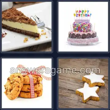 4 Images 1 Mot 6 lettres GATEAU