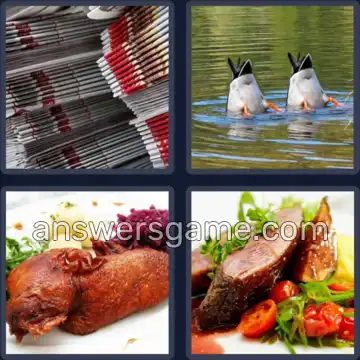 4 Images 1 Mot 6 lettres CANARD