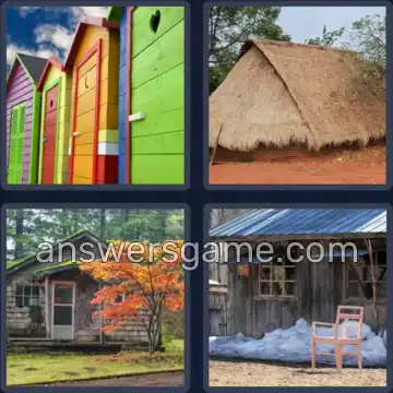 4 Images 1 Mot 6 lettres CABANE