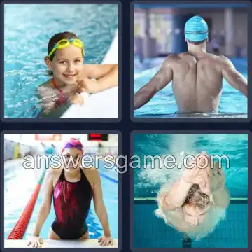 4 Images 1 Mot 6 lettres NAGEUR