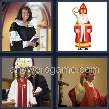 4 Images 1 Mot 6 lettres CLERGE