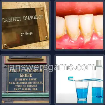 4 Images 1 Mot 6 lettres PLAQUE