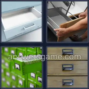 4 Images 1 Mot 6 lettres TIROIR